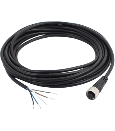 HangTon Sensor Actuator M12 A Coded 4 Pin Male Female Shield Cable
