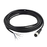 uxcell A16110400ux0295 M12 Female Straight 5 Pins