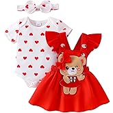 Baby Girl Clothes Summer Outfit Newborn Ruffle Romper Cartoon Suspender Skirt Bow Headband Set 0-18 Months