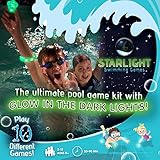 Starlight Swimming Games – the Glow-in-the-Dark Way to Play Classic Pool Games - More Fun for Kids than any Regular Pool Toy or Pool Accessory