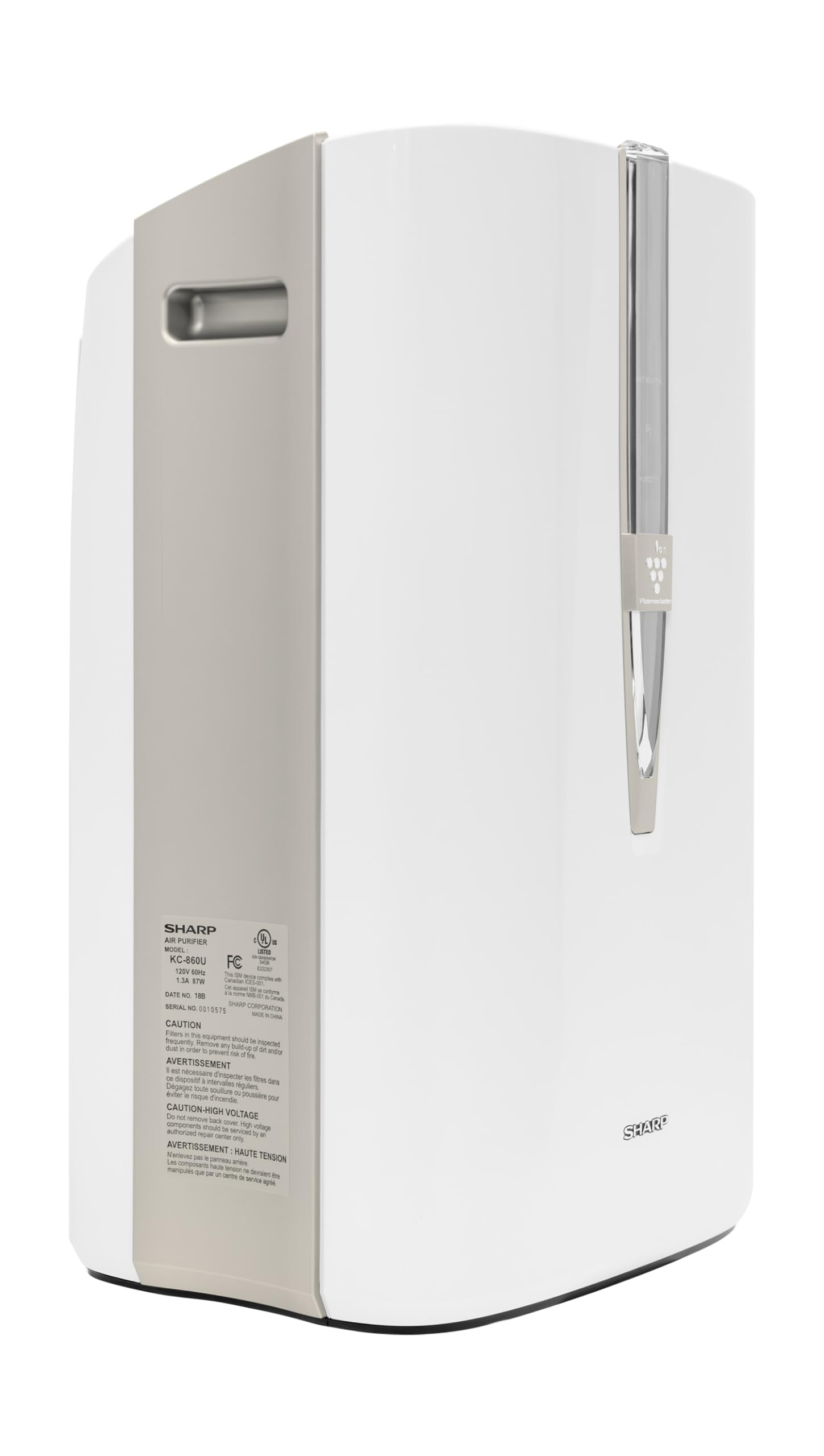 SHARP Air Purifier and Humidifier. Plasmacluster Ion Technology and Triple Filtration, including True HEPA Filter. Covers up to 1,650 sq. ft. for Large Rooms, for Dust, Smoke, and Pollen. KC860U