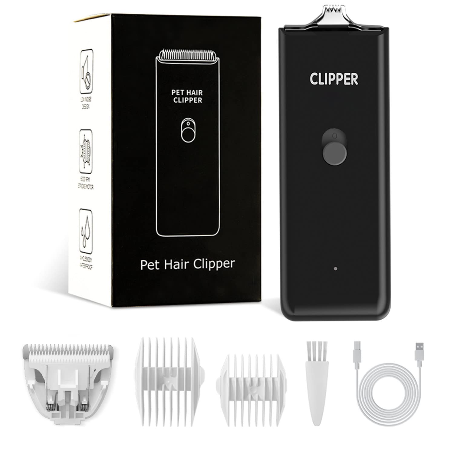 Photo 1 of ***MISSING PARTS***Tileon Feet Hair Trimmer, Dog Clippers,Quiet Washable USB Rechargeable Cordless Dog Grooming Kit,Electric Pets Hair Trimmers Shaver Shears for Dogs and Cats Black