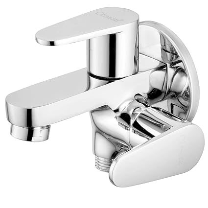 Oleanna Nova Brass 2 In 1 Bib Cock Taps (Chrome Finish)