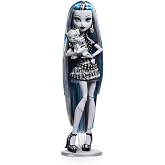 Monster High Reel Drama Doll, Frankie Stein in Black and White, Collectible Reproduction with Doll-Size and Life-Size Posters, Horror Flick Theme