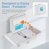 Modunful Horizontal Baby Changing Station Wall Mounted with Safety Strap view 6