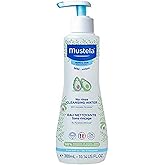 Mustela Baby Cleansing Water - No-Rinse Micellar Water - with Natural Avocado & Aloe Vera - for Baby's Face, Body & Diaper - 1 or 2-Pack - Various Sizes