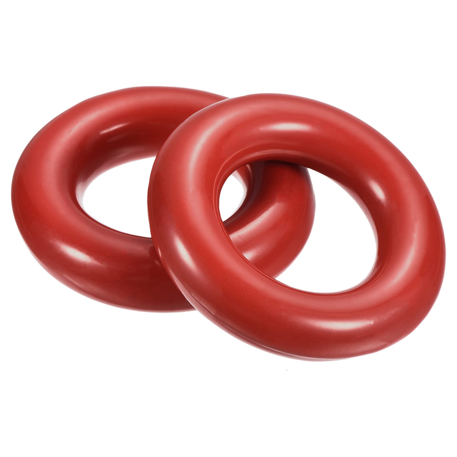 PATIKIL Golf Club Swing Weight Ring, 2 Pack Training Swing Practice Aid Warm Up Donut for Golf Trainer Beginner, Red