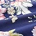 Vaulia Microfiber Duvet Cover Set, Floral Printed Pattern (King, Navy)