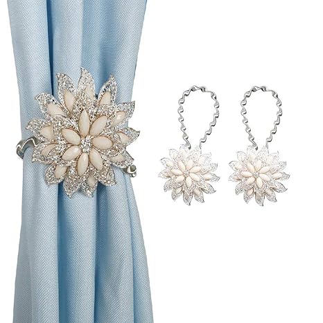 Buy Goglor Magnetic Curtain Tieback 2pcs Luxury Big Crystal
