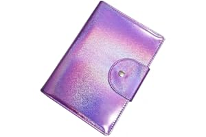 FingerAngel 50 Slots Image Stamper Plate Collection Nail Art Stamp Plate Stamping Plates Cases Stamp Nail Template Organzier for Large Size 6.0x12.0cm and 9.5X14.5CM Nail Art Plates (Purple)