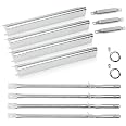 WELL GRILL Kit di ricambi per griglie Charbroil Performance 4 Burner 463342119 463347017 463377319 463376017 463340516 463332718, G470-0004-W1A e G470-5516 200 W. 1 set bruciatore