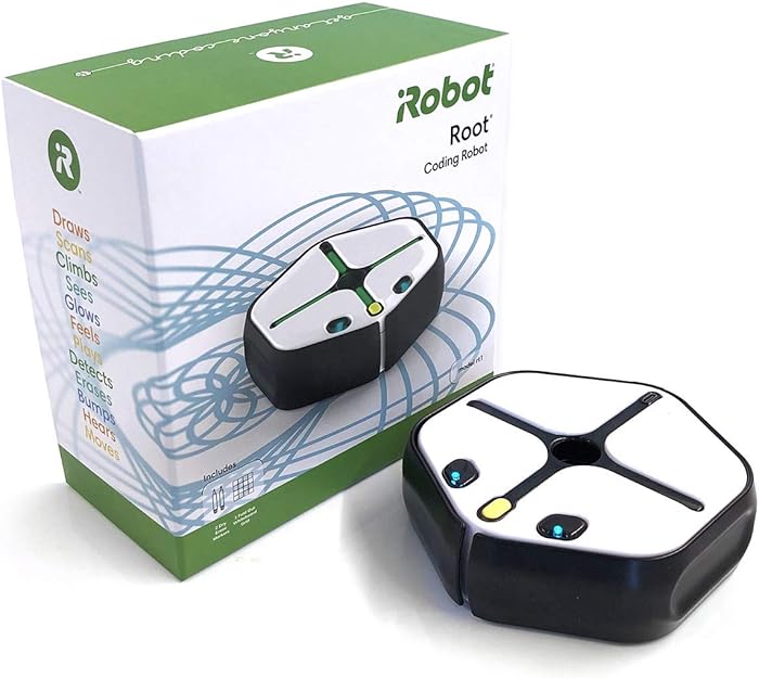 ROOT rt1 iRobot Coding Robot : Programmable STEM/STEAM Toy That Grows with You, Creative Play Through Art, Music, and Code, Voice-Activated, Bluetooth Connection, App-Enabled (Compatible with iOS)