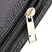 Voilamart Fountain Pen Case Rollerball Pen Holder PU Leather Bag Pouch for 12 Pens - Black