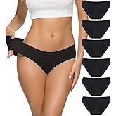ALTHEANRAY Women’s Seamless Hipster Underwear No Show Panties Soft Stretch Bikini Underwears Multi-Pack