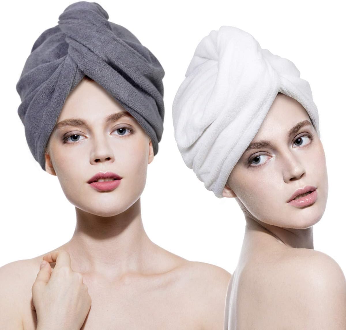 BUYERZONE WITH BZ LOGO Microfiber Fast Hair Dry Towel Wraps for Women (Random Colour)