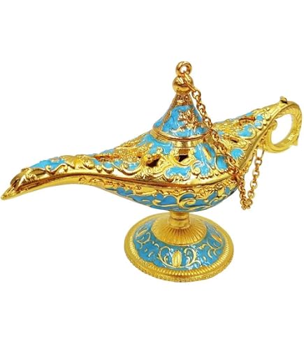 Aladdin Magic Genie Lamp – Vintage Zinc Alloy Ornament, 3D Embossed, 1.57 X 3.14 X 1.18 Inch, Pink, For Home, Party, Or Gift