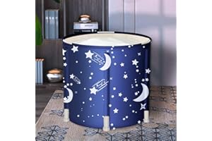 LUCKUP Portable Bathtub, Foldable Free Standing Soaking Bath Tub Easy to Install, Eco-Friendly Bathtub Bathroom Spa,Thickenin