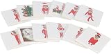 HENBRANDT 24 Mini Elfin Around Christmas Temporary Tattoos Kids Festive view 5