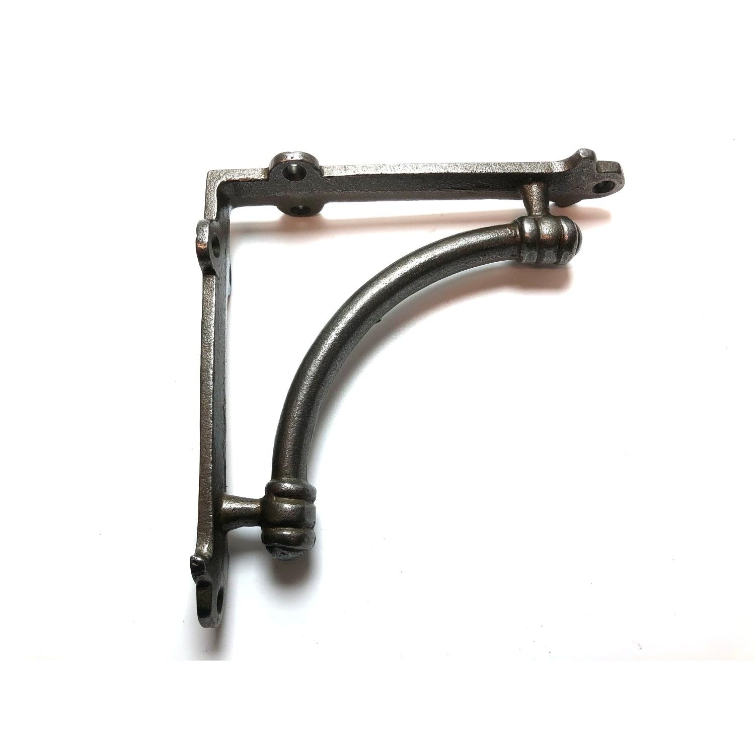 Oakcrafts - Pair of Albion Antique Cast Iron Shelf Brackets -140mm x 140mm