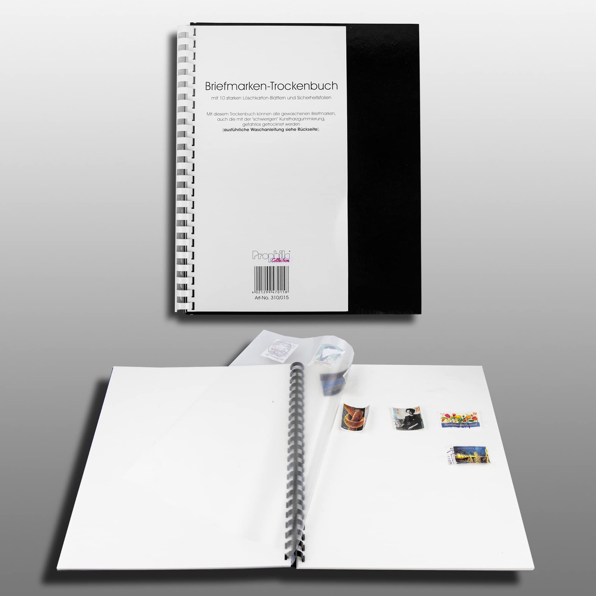 Prophila drying book with spiral binding with 10 sheets