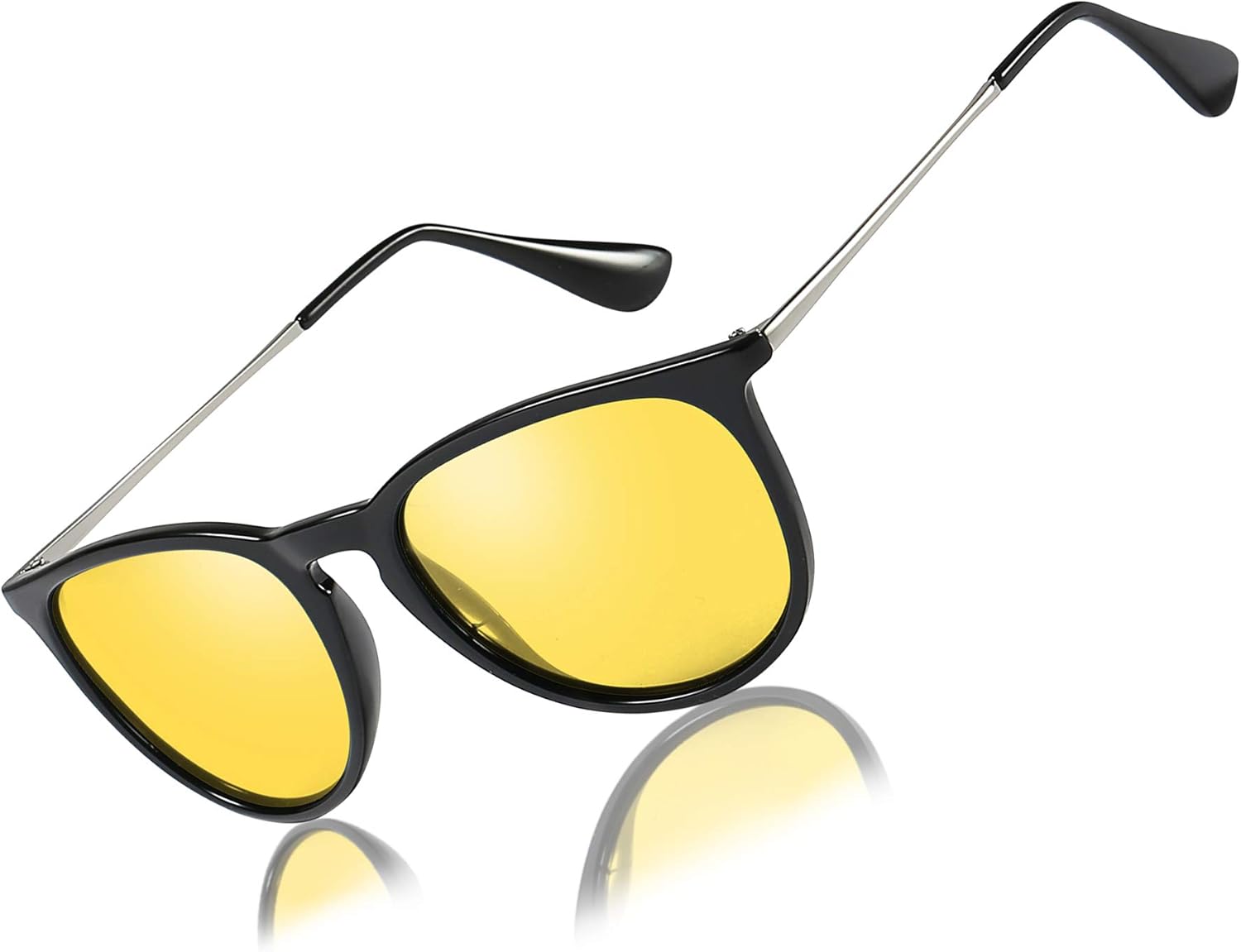 Mens Womens Classic Retro Polarized Night Vision Yellow