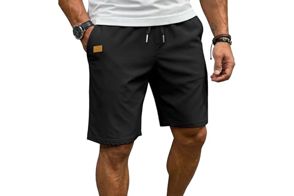 Sailwind Men's Casual 7" Shorts Elastic Waist Drawstring Summer Beach Twill Golf Short