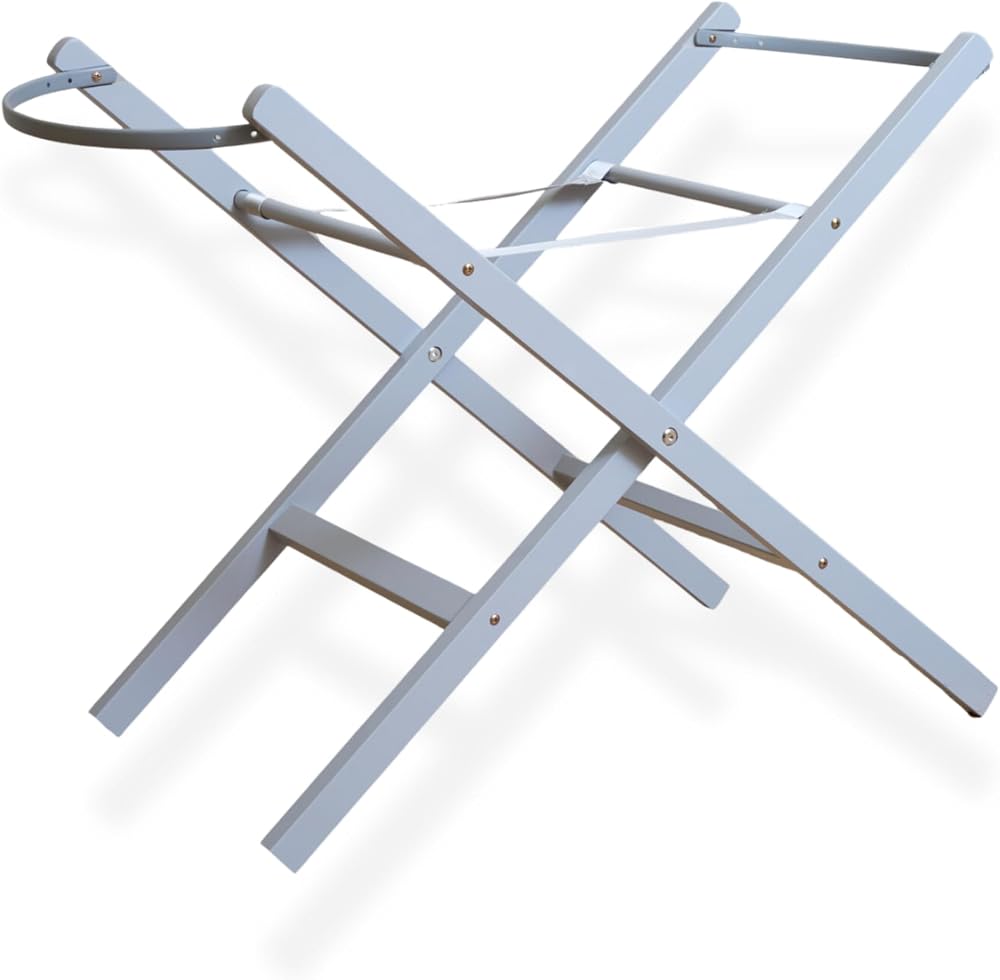 Clair de Lune Self Assembly Natural Moses Basket Folding Stand