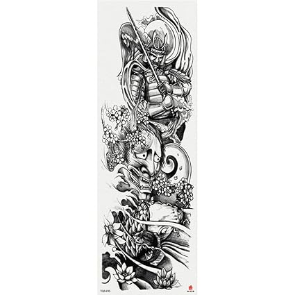 Handaxian Nouveau Tatouage Autocollant Grande Fleur Bras