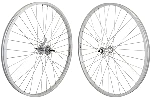 WheelMaster - Weinmann AS7X Cruiser/Comfort Wheel Set - 26" x 1.75, KT Coaster Hub, 36H, Silver