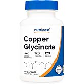 Nutricost Copper Glycinate Capsules (120 Capsules, 3mg Copper per Serving) | GMO-Free, Vegan