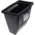 Carrand 94101 Squeegee Bucket with Bracket, 1 Gallon, Black