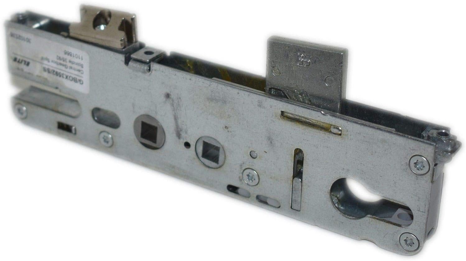 Roto Replacement uPVC Gear Box Door Lock Centre Case 35mm Backset Double Spindle, Silver - Image 3