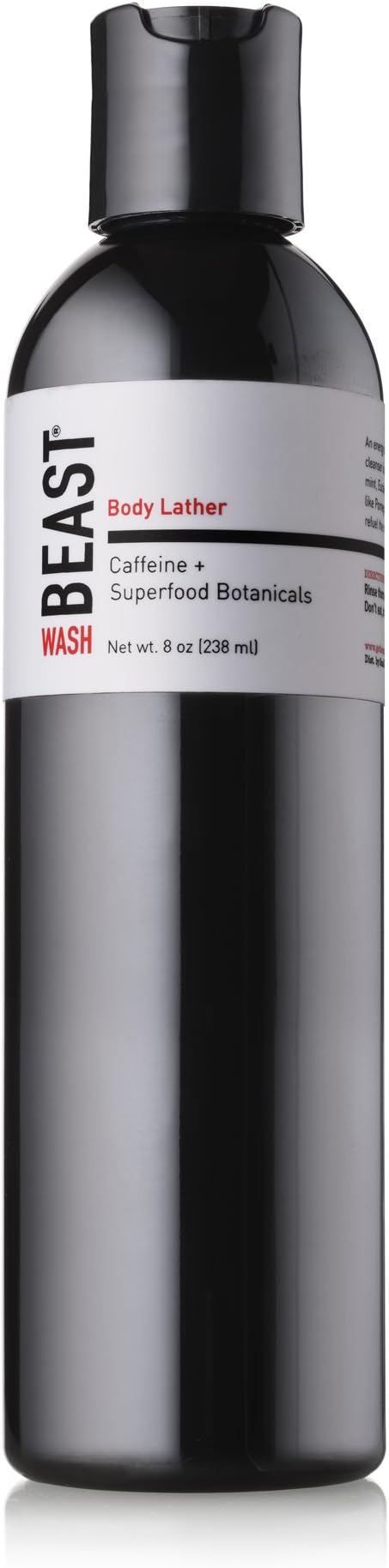 Tame the Beast Beast Wash Extra Tingly Body Wash & Shampoo - Peppermint, Eucalyptus, Caffeine, Menthol Tingle, Superfoods Botanicals Ginseng, Green Tea