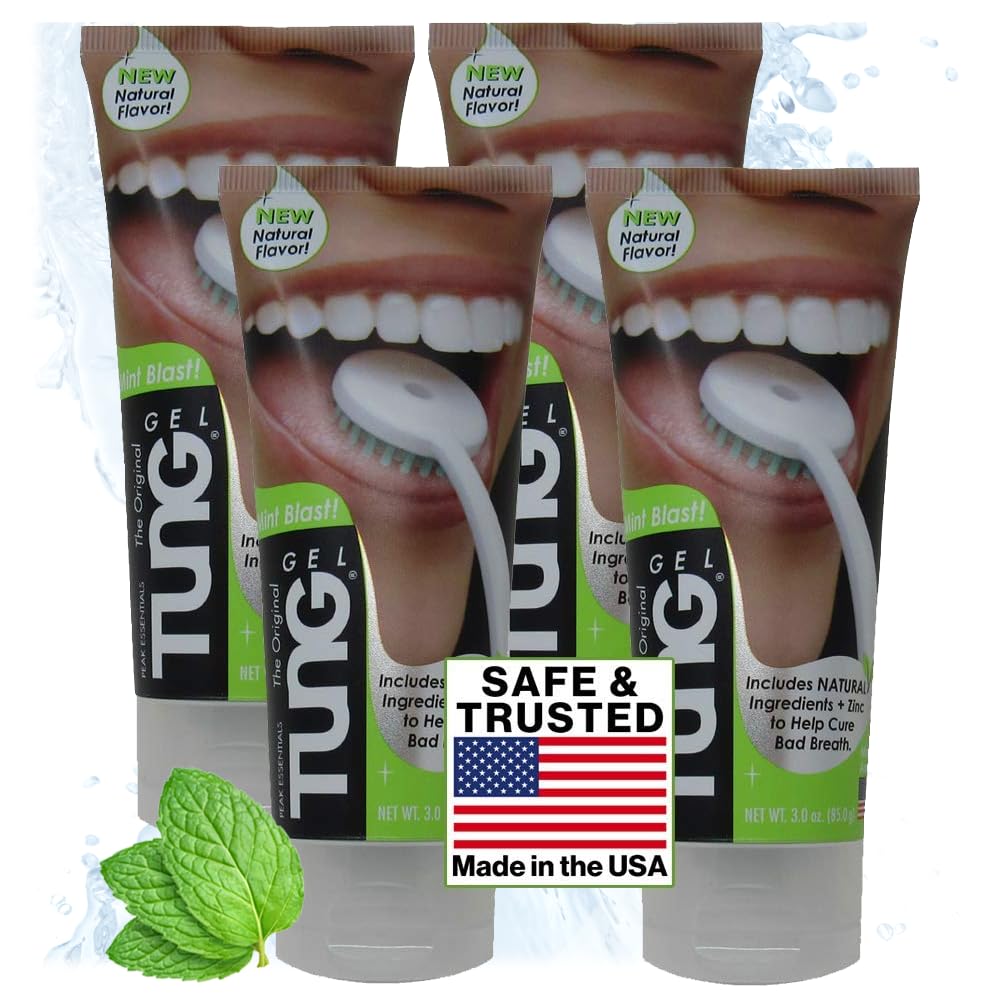 Tung Fresh Mint Tongue Cleaner Gel - Pack of 4