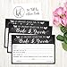 Hadley Designs 50 Floral Wedding Advice Cards-Guest Book Alternative, Bridal Shower Games For Guests, Wedding Card Boxes For Reception, Advice Cards For the Bride and Groom, Games For Guests