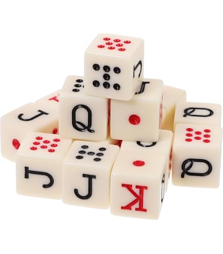 thumbnail image 2 of Spanish Poker Dice Set With Leather Cup - Complete Game Set With Storage Pouch 2 of 11