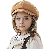 Jastore Kids Boys Girls Newsboy Caps Wool Flat Beret Cabbie Hat for Toddler