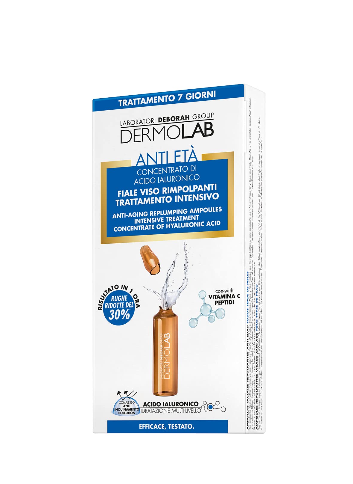 Dermolab 7 Ampoules Face Plumping Anti-Ageing Intensive Treatment