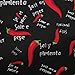 Flying Frog Bib Apron with Pockets for Men and Women - Chili Pepper Apron - Extra Long Ties - Easy to Wear