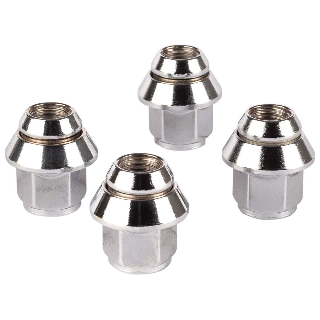Ellis Excellence Set of Alloy Wheel Nuts. M12 x 1.5, Taper Washer, 19mm Hex for Use With Ford Alloy Wheels & More (4)