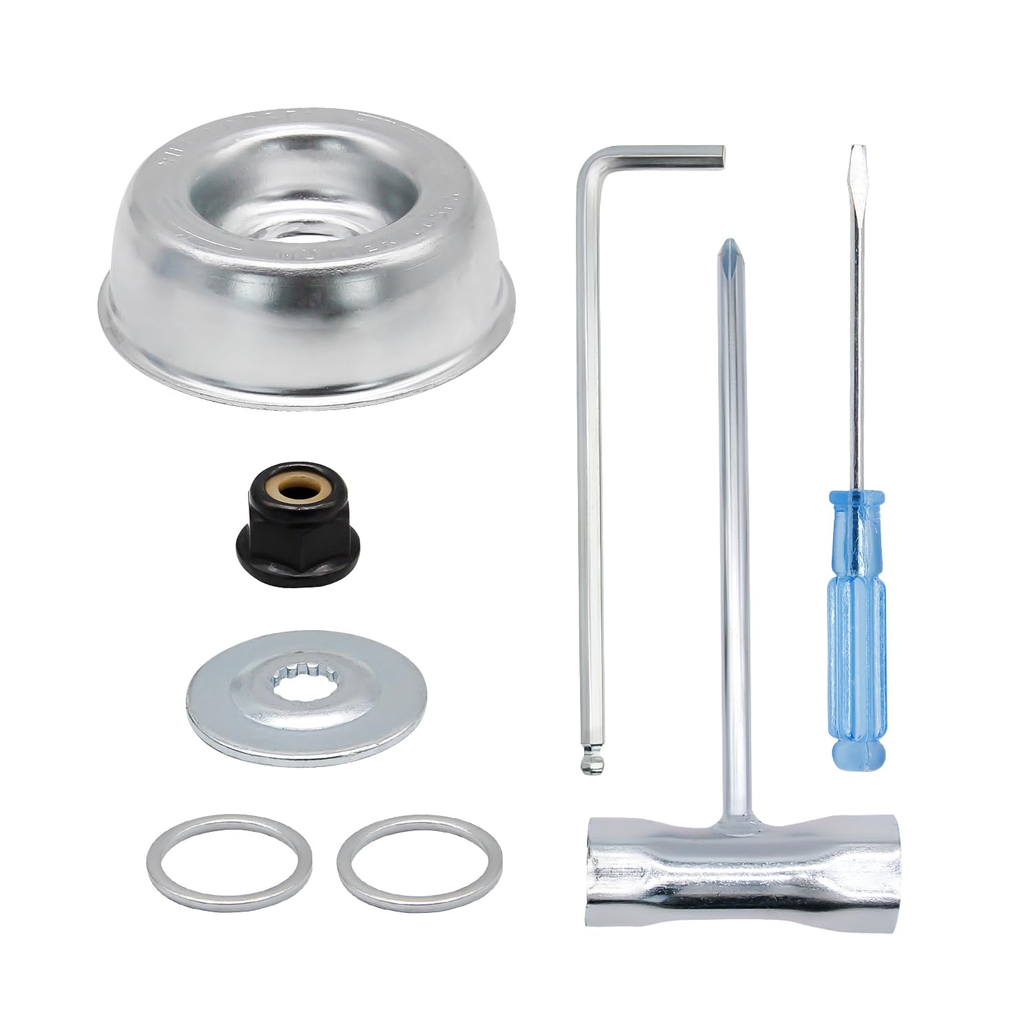 Photo 1 of Jaruika Blade Adapter Attachment Maintenance Washer Kit Replacement for Stihl String Trimmers Brush Cutter FS55 FS56 FS80 FS85 FS90 FS100 FS110RX FS120 FS130 FS200 FS250 FR220 FR350 FR450 (8pcs)