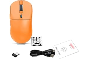 SUNGOOYUE T68 Lightweight Mouse, 3 Modes Connectivity 2.4G BT Wired 6 Adjustable Speeds 1200 12000 DPI, with Premium Sensor 3