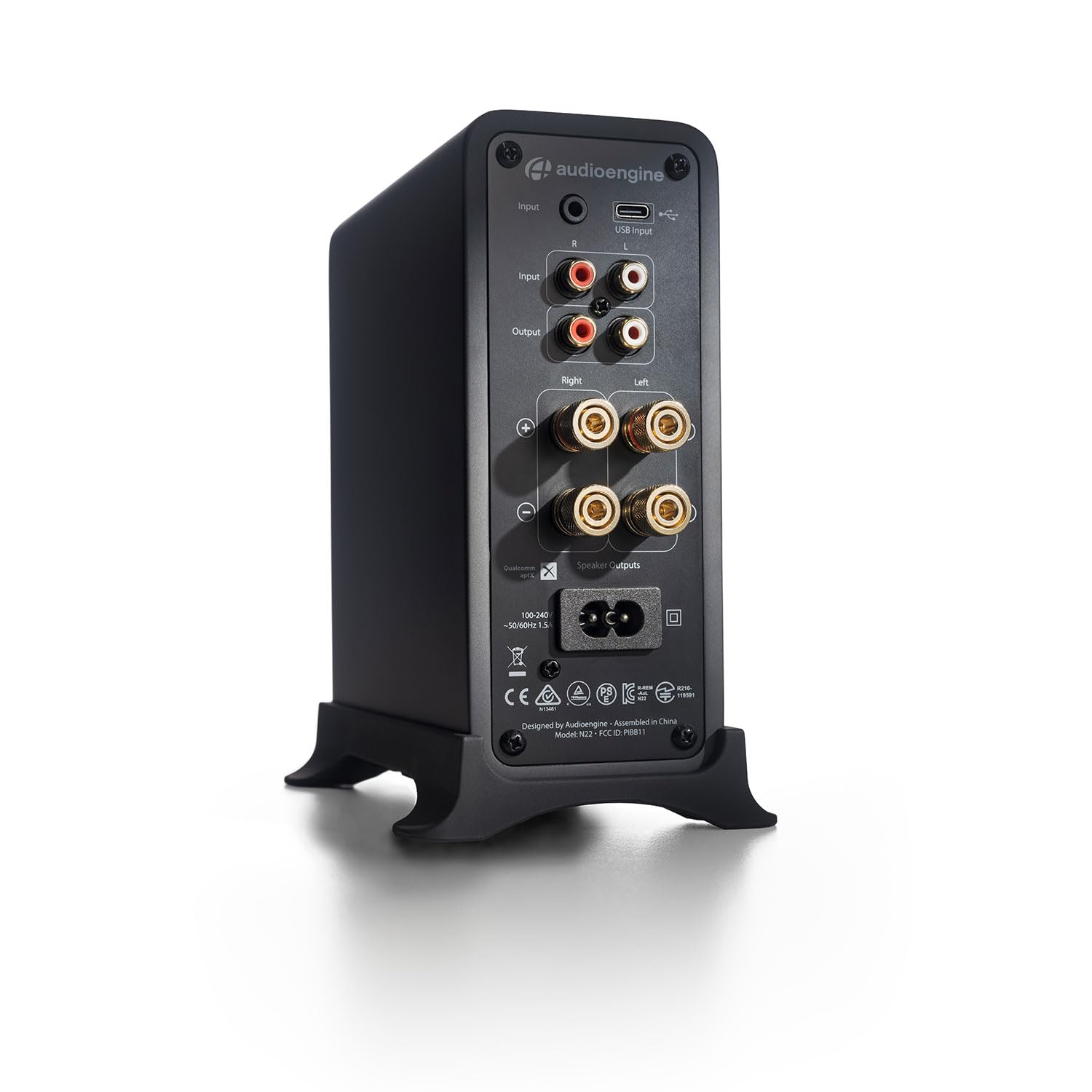 Audioengine N22 100W Mini Desktop Home Stereo Power Amplifier Amp with Bluetooth AptX