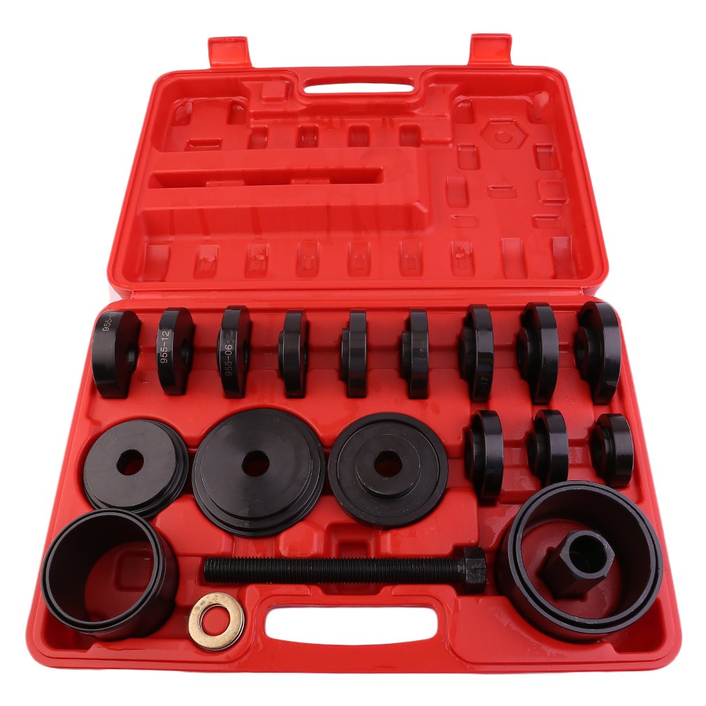 Chrismastopher 23pcs FWD Front Wheel Drive Bearing Removal Hub Adapter Puller Pulley Tool Kit Replacement Installer