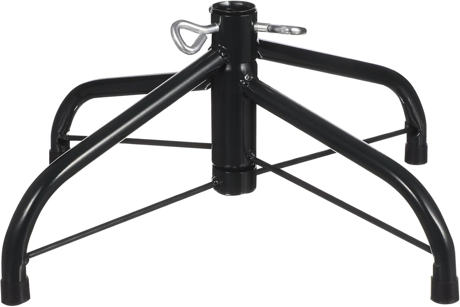 Tree Stands - DOITOOL Christmas Tree Stands Artificial Tree Folding Holder Base Adjustable Christmas Tree Holder for Fake Trees Less Than 1 in Diameter Foldable Metal Universal Tree Stand for Xmas Tree
