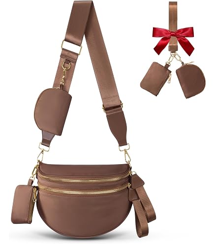 Amazon.com: Bum Bags for Women Checkered Crossbody Bag Large Nylon