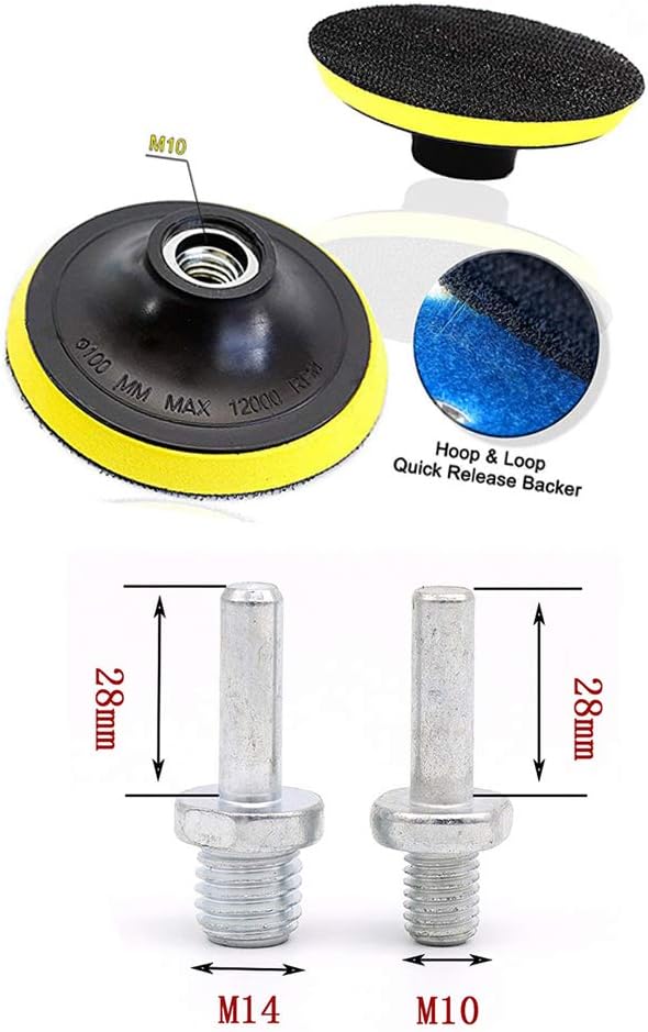 Stone Polishing, Universal M10 Thread Backing Pad, Diamond Polishing Pads Stone Polishing Accessories/Polisher Wheel Disc Grit for Polishing Granite, Marble, Limestone, Travertine, Etc. - Image 5
