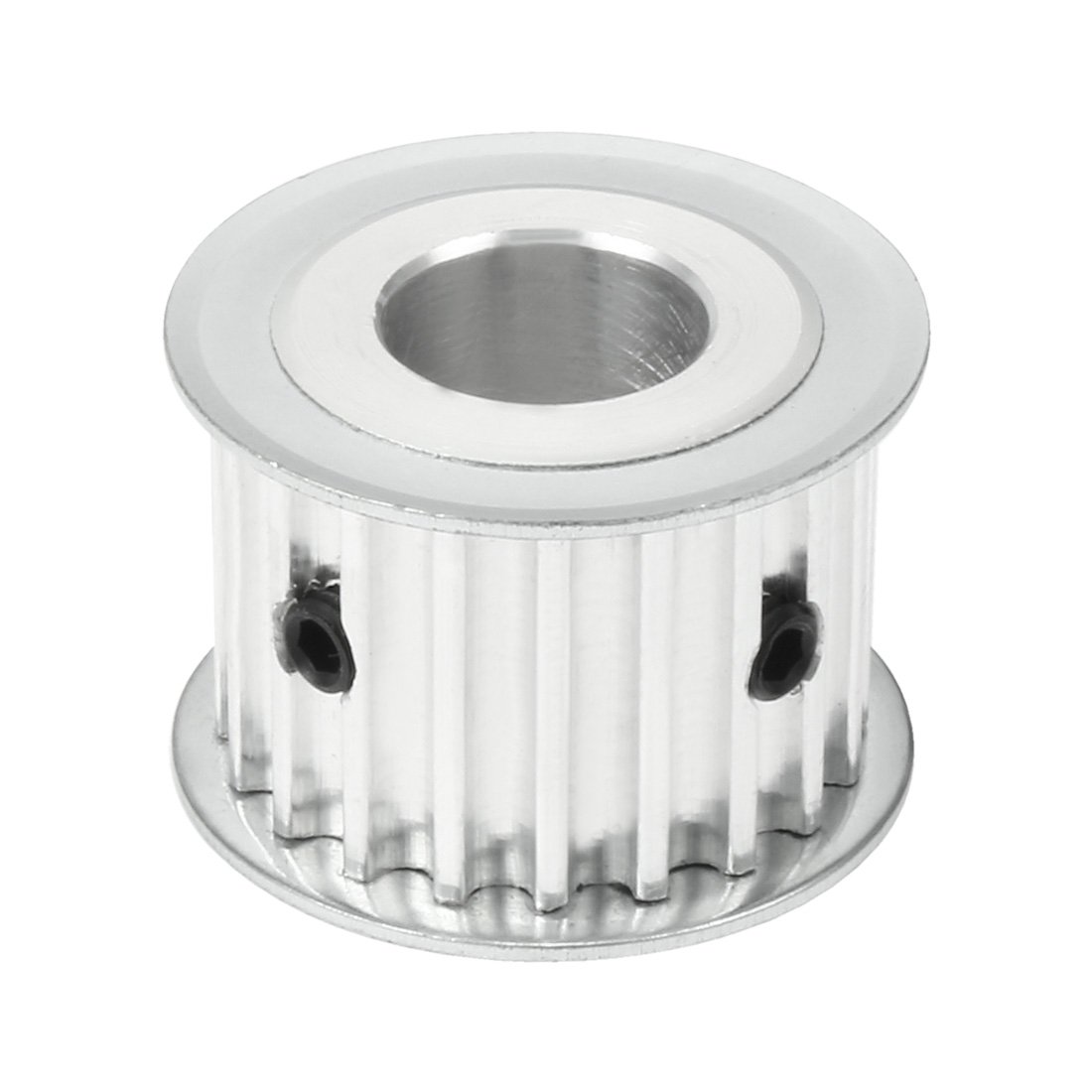 uxcell Aluminum 5M 20 Teeth 15mm Bore Timing Belt Idler Pulley Flange Synchronous Wheel for 20mm Belt 3D Printer CNC