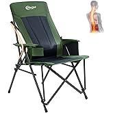 Portal Camping Chair with Lumbar Support for Adults Folding Portable High Back Oversized, 400LBS