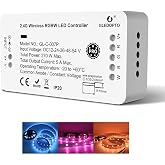 GLEDOPTO Zigbee3.0 RGBW Controller Pro LED Light Strip Controller RGB White Light Color Changing Tape Controller Compatible with Hue Bridge App Control (Zigbee Hub Required)